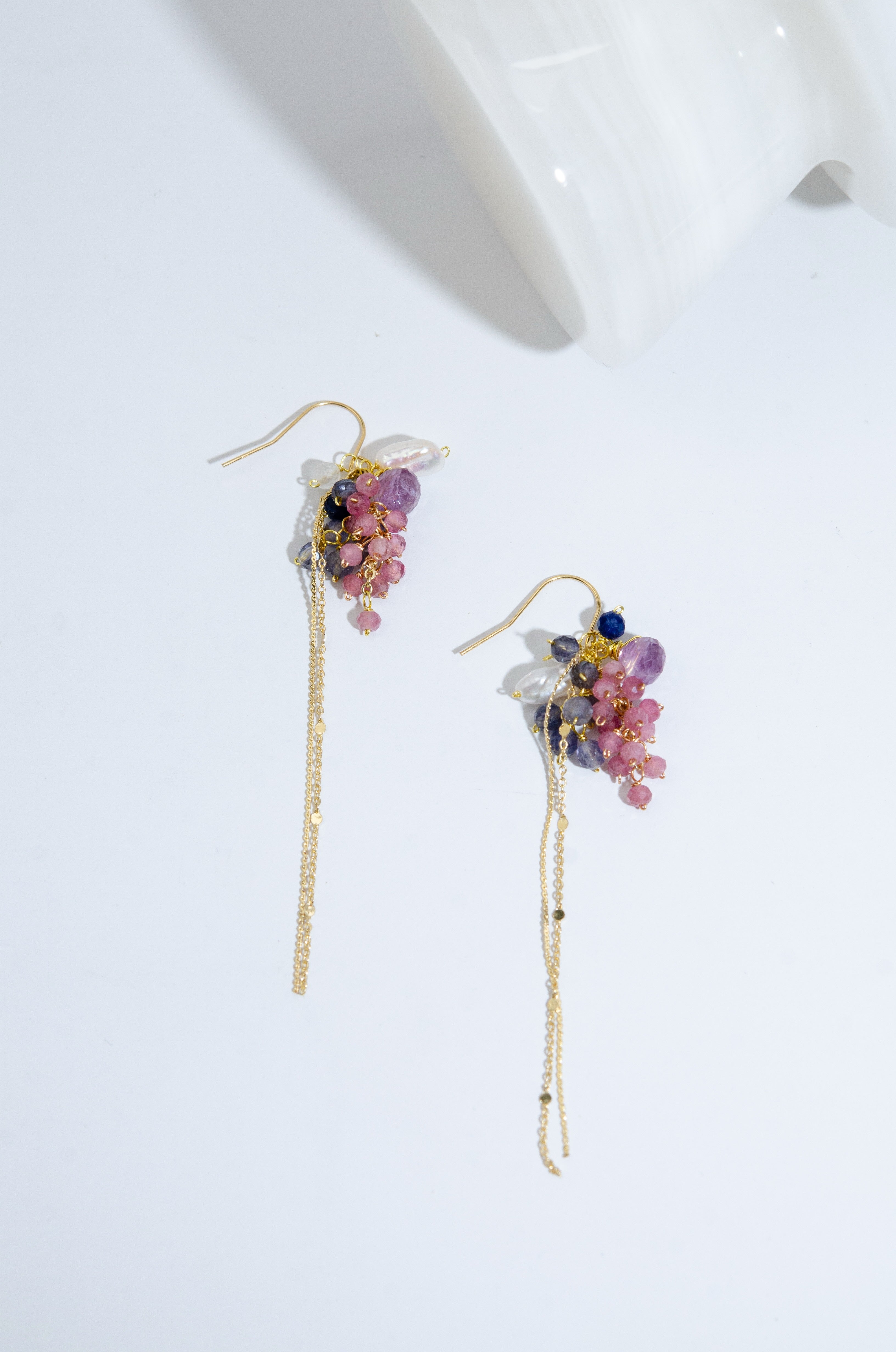 プラチナ ロングピアス ピンクトルマリンピアス 星 月 揺れる ピアス クリスマス ポイント消化 プラチナ ピンクトルマリンピアス ロングピアス 星 揺れる